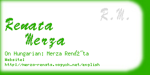 renata merza business card